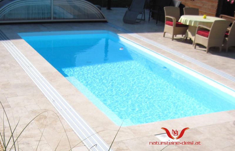 Travertin Beige Premium Terrassenplatten