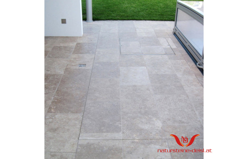 Travertin Noce Premium Terrassenplatten